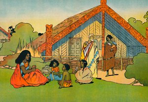 Het huis van de Maori, 1912