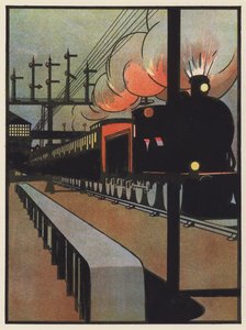 De Nachttrein die een Station Verlaat door Charles Robinson