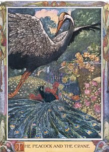 De pauw en de kraanvogel door Charles Robinson