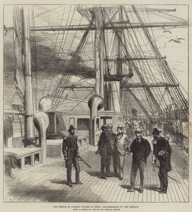 De Reis van de Prins van Wales naar India, Achterdek van de Serapis