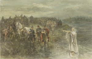 De Romeinse veldheer Drusus en de Germaanse wichelaar door Charles Rochussen