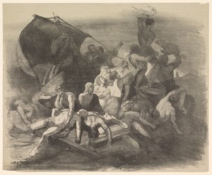 De schipbreuk van de medusa. Tafreel uit het drama van dien naam door Charles Rochussen
