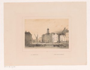 Gezicht op de Beurs te Rotterdam