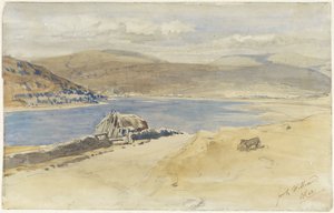 Gezicht op het Loch Linnhe bij Fort William, Schotland door Charles Rochussen