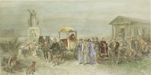 Marktplaats met Romeinen en Batavieren