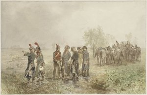 Ontmoeting van Franse officieren in Holland, 1793