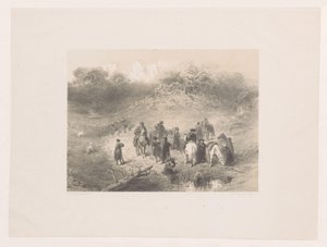 Ruiters in duinlandschap