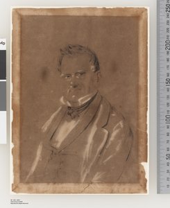 Portret van Joseph Raphael, ca. 1852 door Charles Rodius