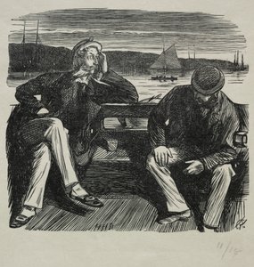 Lady Nelly - de flirt door Charles Samuel Keene