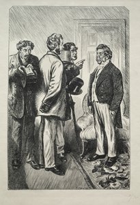 Onze Kerstkalkoen, Mr. Bobsby Bezorgd door Charles Samuel Keene