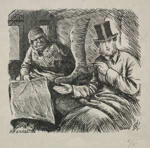 Roken ten strengste verboden, 1868 door Charles Samuel Keene