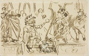 Studie voor Titelpagina, uit Punch, Volume 55 door Charles Samuel Keene