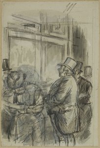 De Aardappeloogst door Charles Samuel Keene
