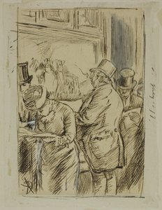 De Aardappeloogst door Charles Samuel Keene