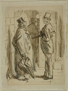 Op de markt door Charles Samuel Keene