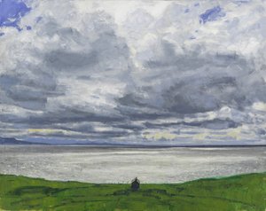 Noordwestkust, 2017 (olieverf op doek) door Charles Simpson