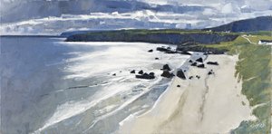 Sango Bay, 2011 (olieverf op doek) door Charles Simpson