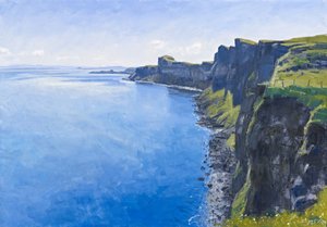 Summer Cliffs, Skye, 2011 (olieverf op doek)