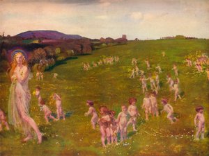 De komst van de lente, 1913 door Charles Sims