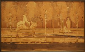 De Dame en de Eenhoorn 1925 door Charles Spindler