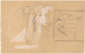 Studies voor een paneel door Charles Sprague Pearce