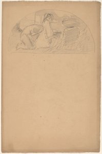 Studie voor een lunet door Charles Sprague Pearce