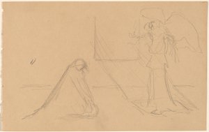 Studie van Figuren door Charles Sprague Pearce