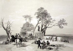 Panjab: Voorpost van Rhodawala Bezet door de Britse Piquets op 10 februari 1845, plaat 8 uit 