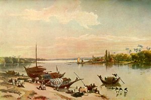 Barrackpur - Aan de Ganges nabij Calcutta, 1840s, 1901 door Charles Stewart Hardinge
