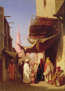 Straatscene, Caïro