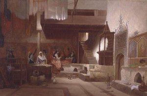 De Hammam door Charles Theodore  Frere