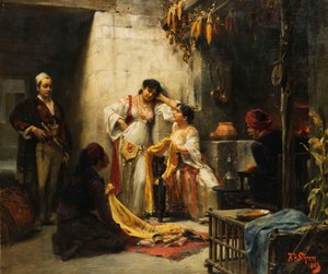 Jeruzalem - Kant van de Jaffapoort door Charles Theodore Frere