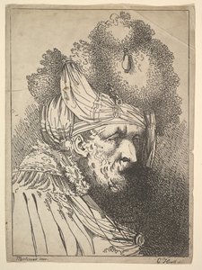 Oosters Hoofd, ca. 1803 door Charles Theodosius Heath