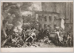 De Bestorming van de Bastille, 14 juli 1789 door Charles Thevenin
