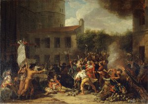 De bestorming van de Bastille op 14 juli 1789