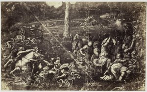 Verdrinkend leger na Israëls doortocht door de Rode Zee door Charles Thurston Thompson