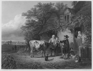 De koeienarts, van het schilderij in de Koninklijke Collectie