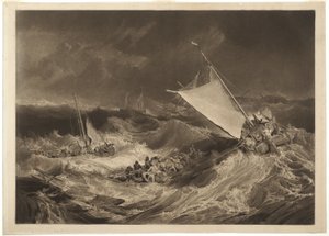 Een schipbreuk door Charles Turner