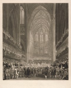 Kroning van koning George IV in Westminster Abbey door Charles Turner