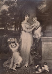 Maria Scott-Waring en haar dochters door Charles Turner