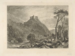 Kasteel van Okehampton, aan de rivier Okehampton