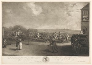 Paardenrennen te Welter Stakes op 16 juni 1801 door Charles Turner