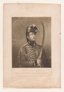Portret van Willem II, koning der Nederlanden door Charles Turner