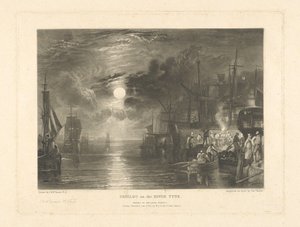 Schilden aan de rivier de Tyne