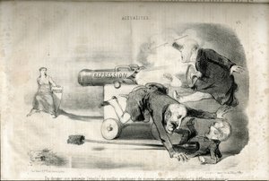 Illustratie door Charles Vernier (? -1887) in Le Charivari door Charles Vernier