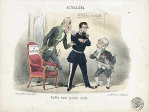 Illustratie door Charles Vernier (? -1887) in Le Charivari door Charles Vernier