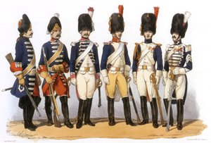 Uniformen in het Franse leger: Paardengrenadiers door Charles Vernier