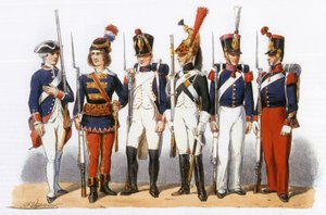 Uniformen in het Franse leger: Militaire Scholen: 18-19e eeuw