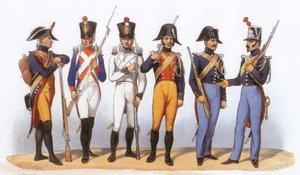 Uniformen van het Franse leger: Ongemonteerde Gendarmerie