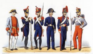 Uniformen van het Franse leger: Militaire ambachtslieden door Charles Vernier
